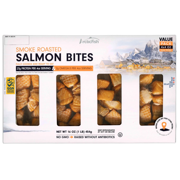 Smoked Roasted Salmon Bites 16 oz