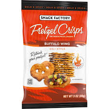 Snack Factory Buffalo Wing-Flavored Pretzel Crisps, 3-oz. Bags