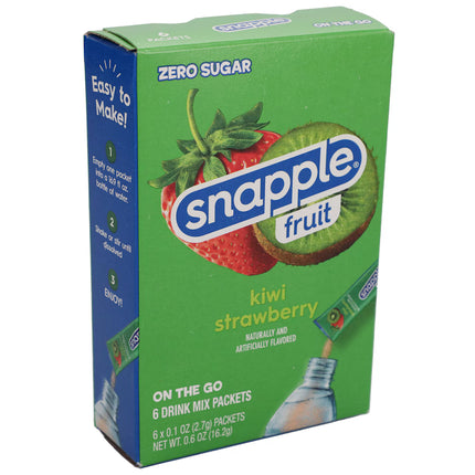 Snapple Fruit Kiwi Strawberry Drink Mix, 6-pc