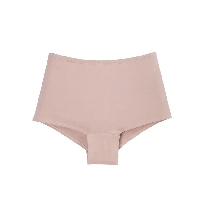 Women's Soft Stretch Organic Cotton Boy short Panties Mauve