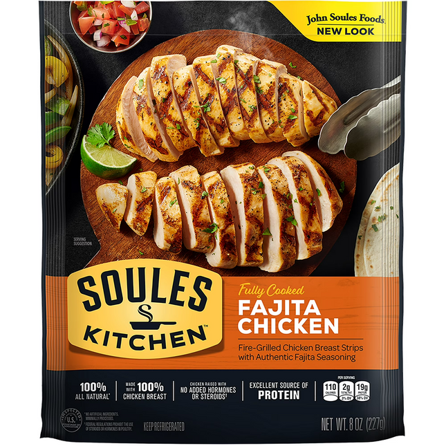 Soules Kitchen Fajita Chicken,  Fully Cooked, No Hormones, Gluten-Free 8 oz