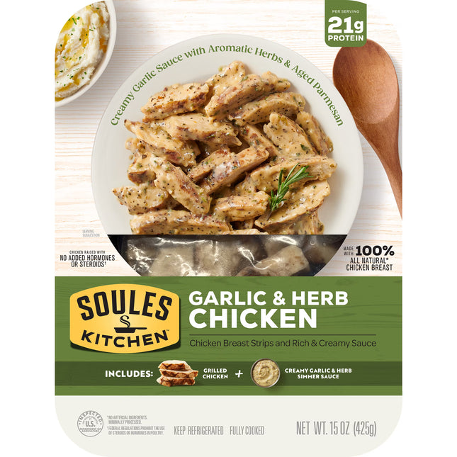 Soules Kitchen Fresh Creamy Garlic & Herb Chicken  15 oz