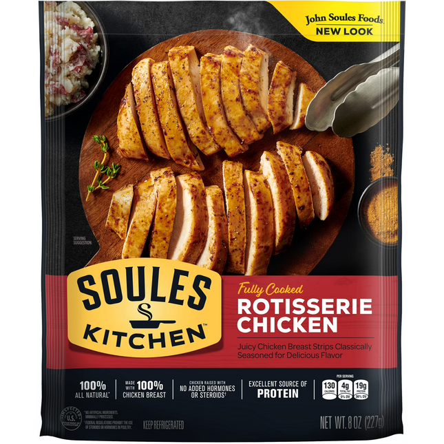 Soules Kitchen Rotisserie Chicken, 8 oz, Refrigerated