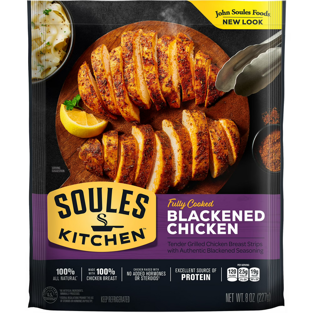 Soules Kitchen, 100% All Natural, Fresh Blackened Chicken Breast Strips,, 8 oz