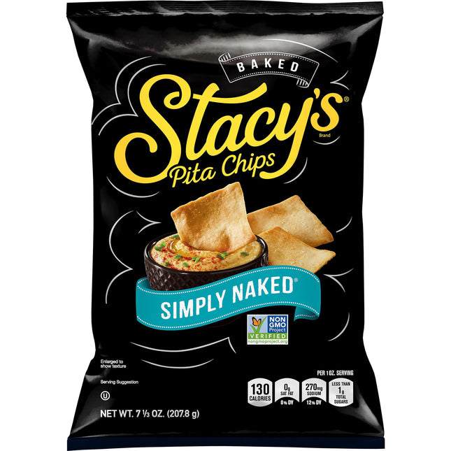 Stacy'S Simply Naked Baked Pita Snack Chips, 7.33 Oz Bag