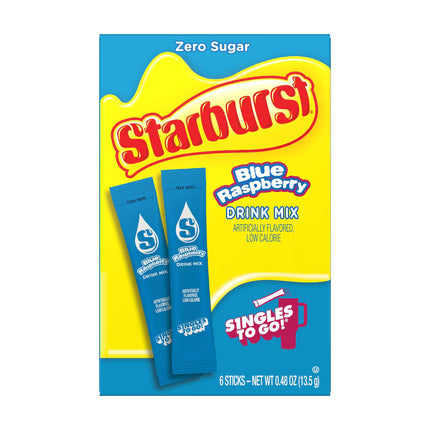 Starburst Blue Raspberry Singles-To-Go Drink Mix, 6-ct.