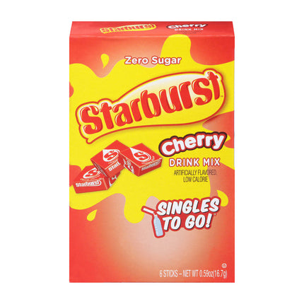 Starburst Cherry Zero Sugar Drink Mix, 6-pc