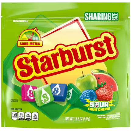 Starburst Sour Fruit Chews Chewy Candy, Sharing Size - 15.6 oz