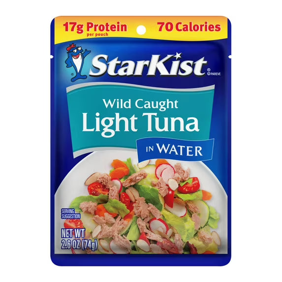 Starkist Light Tuna in Water, 2.6 Oz Pouch