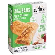 Sun Best Apple Cinnamon Fruit and Grain Bars, 4-ct. Pack 5.2 oz