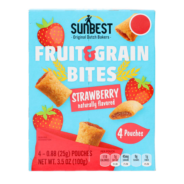 SunBest Strawberry Fruit & Grain Bites, 4-pc