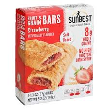 Sun Best Strawberry Fruit and Grain Bars, 4-ct. Pack