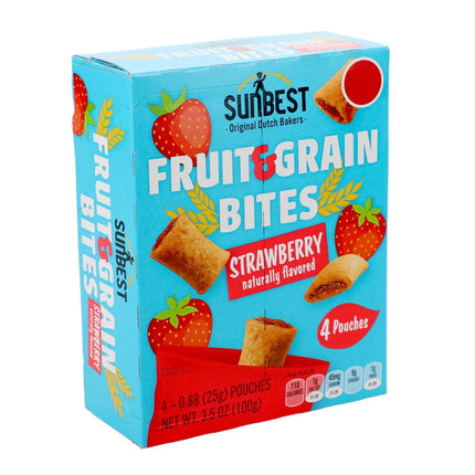 SunBest Strawberry Fruit & Grain Bites, 4-pc