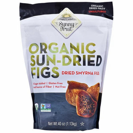 Sunny Fruit Organic Sun-Dried Figs, 40 oz
