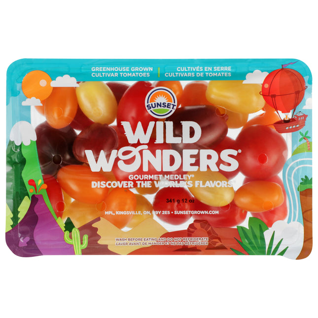 Sunset Wild Wonders Medley Tomatoes, 12Oz Package, Fresh