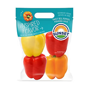 Variety Sweet Bell Peppers 4 CT