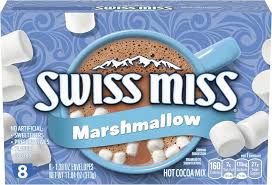 Swiss Miss Chocolate Hot Cocoa Mix with Marshmallows, 1.38 Oz., 8-Count Envelopes
