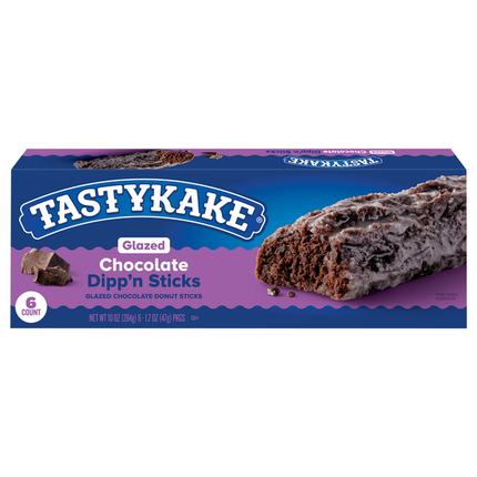Tastykake Dipp'n Sticks, Chocolate, Glazed 6 CT