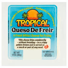 Tropical Cheese, Queso De Freir White Frying Cheese 10 oz,