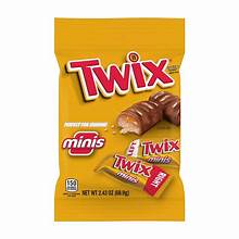 Twix Minis Caramel And Milk Chocolate Candy Bars