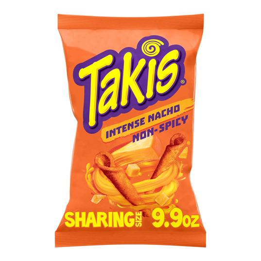 Takis Rolls Intense Nacho, Nacho Cheese Flavored Rolled Tortilla Chips, 9.9 Ounce