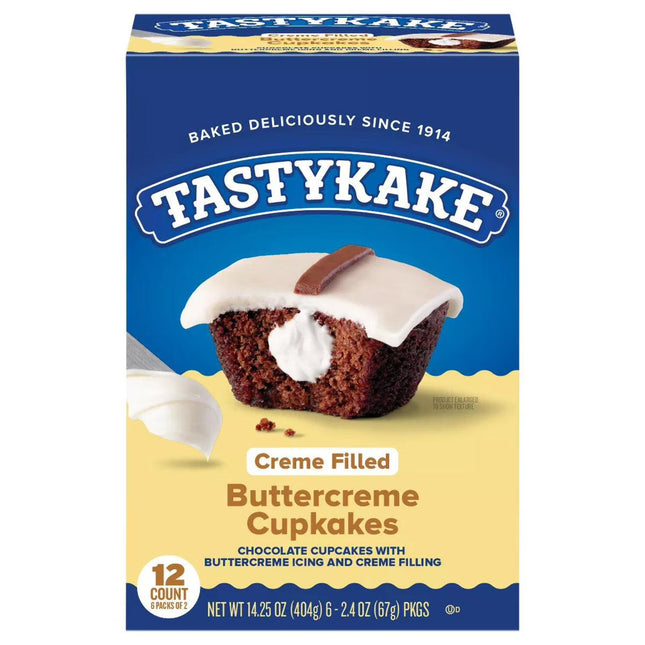 Tastykake Buttercreme Cupkakes, 12 Count, 6 Packs