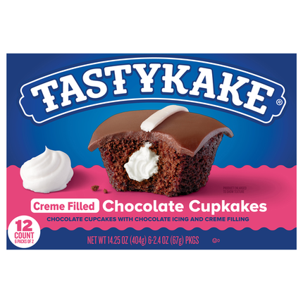 Tastykake Creme Filled Chocolate Cupcakes