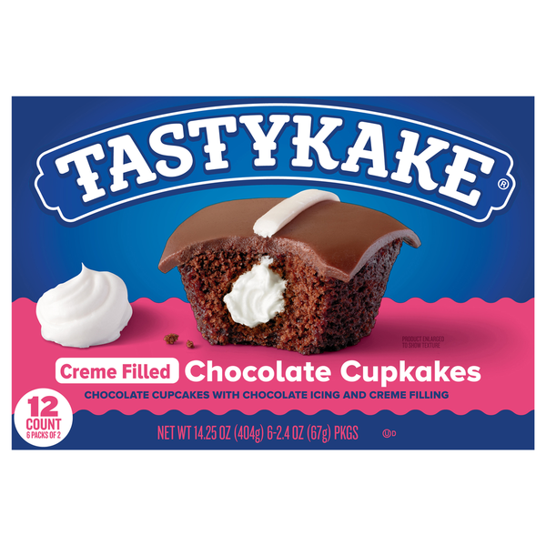Tastykake Creme Filled Chocolate Cupcakes
