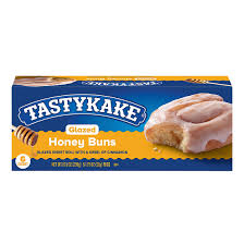 Tastykake Glazed Honey Buns Individually Wrapped Pastry Snack,