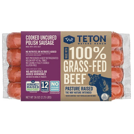 Teton Waters Ranch Polish Sausage, 2.25 lbs