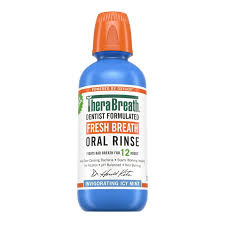 Therabreath Fresh Breath Alcohol-Free Mouthwash, Icy Mint, 16 Fl Oz