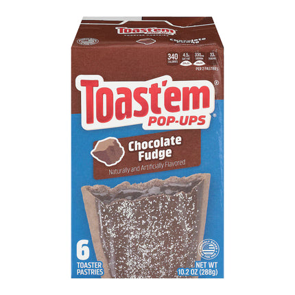Toast'em Chocolate Fudge Toaster Pastries, 6-pc Pack