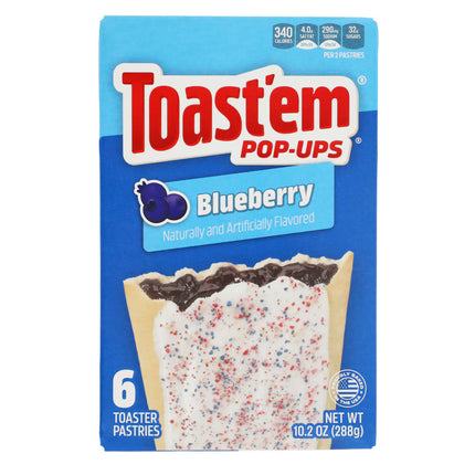 Toast'em Pop-Ups Frosted Blueberry Fruit Pastries, 11-oz. Boxes