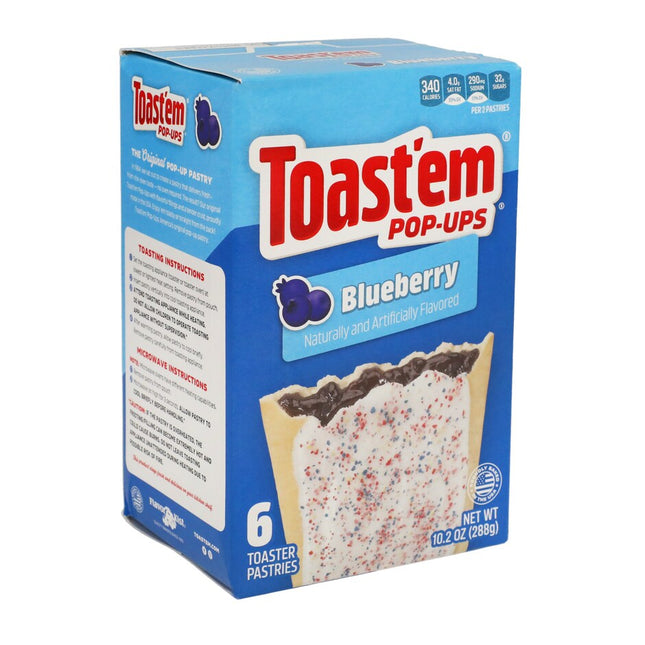 Toast'em Pop-Ups Frosted Blueberry Fruit Pastries, 11-oz. Boxes
