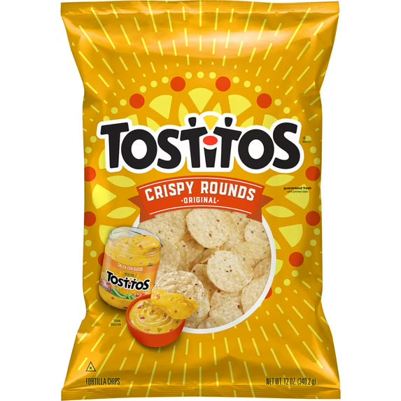 Tostitos Tortilla Chips Crispy Rounds, 12 Oz Bag