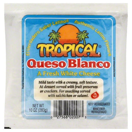 Tropical Queso Blanco ( White) Cheese,  10 OZ