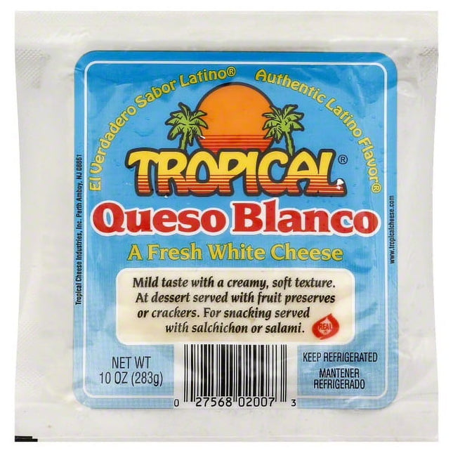 Tropical Queso Blanco ( White) Cheese,  10 OZ