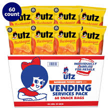 Utz Barbecue, Multipack, Gluten-Free, Potato Chips, 1 oz, 60 Count (Vending)