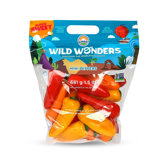 SWEET VARIETY MINI PEPPERS 2 LBS