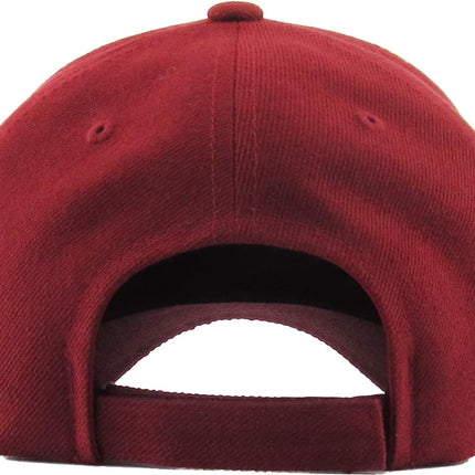 KBE Solid Velcro Baseball Cap One Size