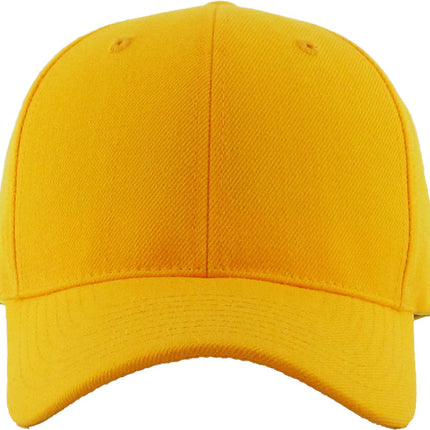 KBE Solid Velcro Baseball Cap One Size