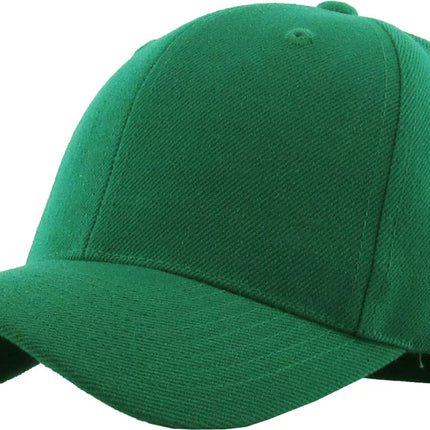 KBE Solid Velcro Baseball Cap One Size