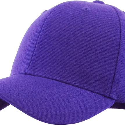KBE Solid Velcro Baseball Cap One Size