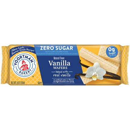 VOORTMAN Bakery Zero Sugar Vanilla Wafer Cookies 9 Oz