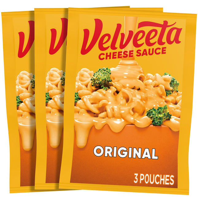 Velveeta Original Melting Cheese Dip & Sauce Pouches, 3 Ct Packets, Shelf-Stable