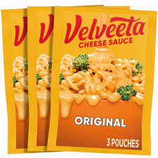 Velveeta Original Melting Cheese Dip & Sauce Pouches, 3 ct Box, 4 oz Packets