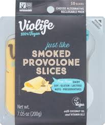 Violife Just Like Smoked Provolone Slices, Dairy-Free Vegan 7.5 oz