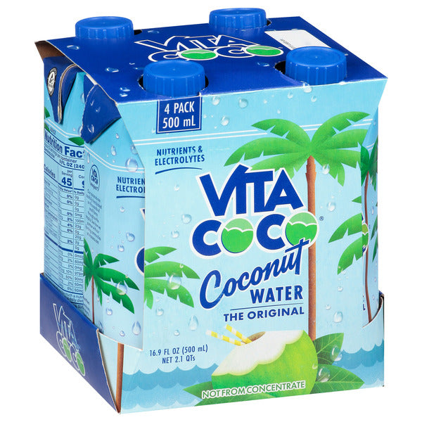 Vita Coco Coconut Water, The Original 4 x 16.9 fl oz
