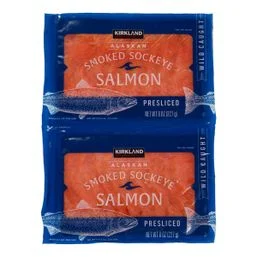 Wild Smoked Alaskan Sockeye Salmon 2-8 oz CT