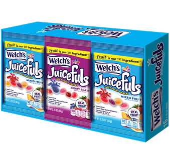 Welch's Juicefuls Fruit Snacks, Variety Pack, 2.25 ounce  15 Bags